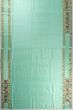 Parsi Gara X Banarasi Silk Plain Sea Green Saree