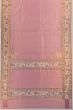 Parsi Gara Banarasi Silk Plain Baby Pink Saree