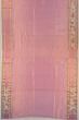 Parsi Gara Banarasi Silk Plain Baby Pink Saree