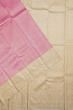 Kanchipuram Silk Vertical Lines And Brocade Pink Saree