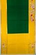 Parsi Gara x Kanchipuram Silk Plain Bottle Green Saree