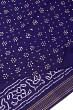 Venkatagiri Cotton Bandhani Dark Blue Saree