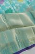 Kanchipuram Silk Jaal With Meenakari Inspired Sea Green Saree