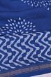 Chanderi Cotton Block Printed Butta Indigo Saree