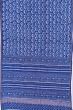 Chanderi Cotton Block Printed Jaal Indigo Saree