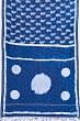 Chanderi Cotton Block Printed Butta Indigo Saree