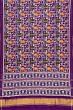 Patan Patola Silk Double Ikat Purple Saree