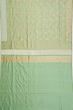 Kanchipuram Silk Kadwa Jaal Pista Green Saree