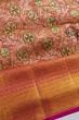 Kanchipuram Silk Tissue Brocade Pink Saree