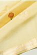 Chanderi Silk Tissue Printed Butta Lemon Yellow Saree