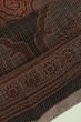 Kota Cotton Ajrak Printed Brown Saree