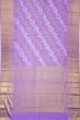 Kanchipuram Silk Leheriya Jaal Lavender Saree