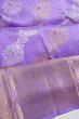 Kanchipuram Silk Jaal Lavender Saree