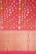 Kanchipuram Silk Polka Dot Butta Dual Tone Pink And Orange Saree