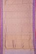 Zari Kota Cotton Tissue Criss Cross Checks And Butta Lilac Saree