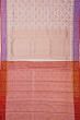 Zari Kota Cotton Tissue Criss Cross Checks And Butta Lilac Saree