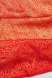 Zari Kota Cotton Brocade Red Saree