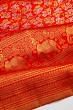 Kanchipuram Silk Brocade Red Saree