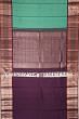 Kanchipuram Silk Horizontal Lines Sea Green Saree