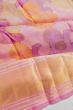 Kanchipuram Silk Jaal Rangkat Inspired Baby Pink Saree