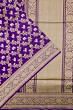 Banarasi Silk Kadwa Jaal And Butta Purple Saree