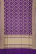 Banarasi Silk Kadwa Jaal And Butta Purple Saree