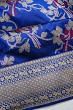 Banarasi Silk Kadwa Jaal Royal Blue Saree