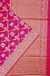 Banarasi Silk Kadwa Jaal And Butta Rani Pink Saree