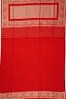 Banarasi Silk Shikargah Jaal Red Saree