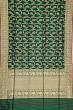 Banarasi Silk Kadwa Jaal Bottle Green Saree