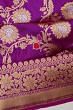 Banarasi Silk Kadwa Jaal Purple Saree