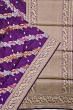 Banarasi Silk Kadwa Jaal Purple Saree