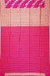 Banarasi Silk Kadwa Jaal Rani Pink Saree