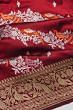 Banarasi Silk Kadwa Jaal Maroon Saree