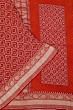 Banarasi Silk Bandhani Brocade Red Saree