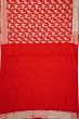 Banarasi Silk Kadwa Butta Red Saree With Zardosi Work Border