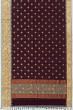 Ponduru Handspun Cotton Butta Dark Purple Saree