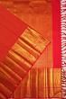 Kanchipuram Silk Brocade Red Saree