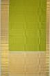 Kanchipuram Silk Brocade Parrot Green Saree