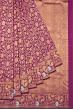 Kanchipuram Silk Brocade Purple Saree