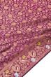 Kanchipuram Silk Brocade Purple Saree