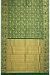 Kanchipuram Silk Brocade Dark Green Saree