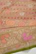 Banarasi Cotton All Over Jamdani Peach Saree