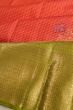 Kanchipuram Silk Checks And Butta Pink And Yellow Saree