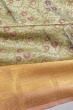 Kanchipuram Silk Tissue Brocade Green Saree