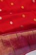 Kanchipuram Silk Butta Red Saree With Paithani Inspired Border And Pallu