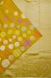 Kanchipuram Silk Polka Dot Butta Dual Tone Yellow Saree