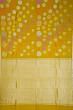 Kanchipuram Silk Polka Dot Butta Dual Tone Yellow Saree