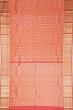 Kanchipuram Silk Brocade Peach Saree