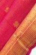 Kanchipuram Silk Oosi Lines And Butta Pink Saree